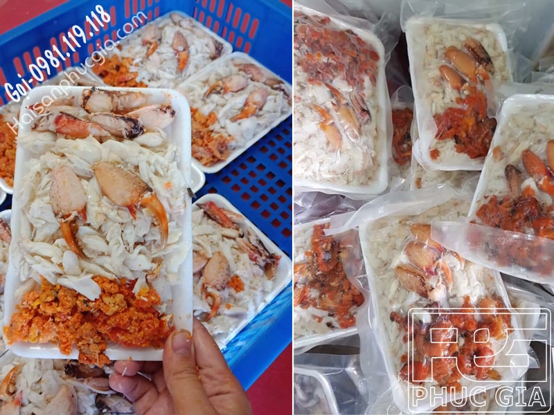 bán thịt cua biển bóc lột sẵn bao nhiêu tiền 1 kg